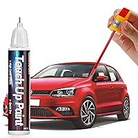 Red Touch Up Paint Pen for Cars, Car Paint Scratch Repair, Two-In-One Car Touch Up Paint Fill Paint Pen, Quick & Easy Solution to Repair Minor Automotive Scratches 0.8 fl oz