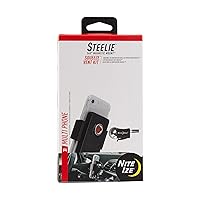 Nite Ize Steelie Squeeze Vent Kit - Magnetic Cell Phone Holder for Car Vents - Adjustable Phone Mount - Portable Squeeze Clamp Vent Mount - Compatible with Apple MagSafe iPhones and Accessories