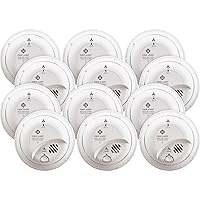 First Alert BRK SC9120B-12 Hardwired Smoke and Carbon Monoxide (CO) Detector with Battery Backup, 12-Pack