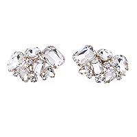 Ruihfas Fashion Shining Crystal Shoes Clip Women's High Heel Rhinestone Shoe Buckle Decoration,1 Pair