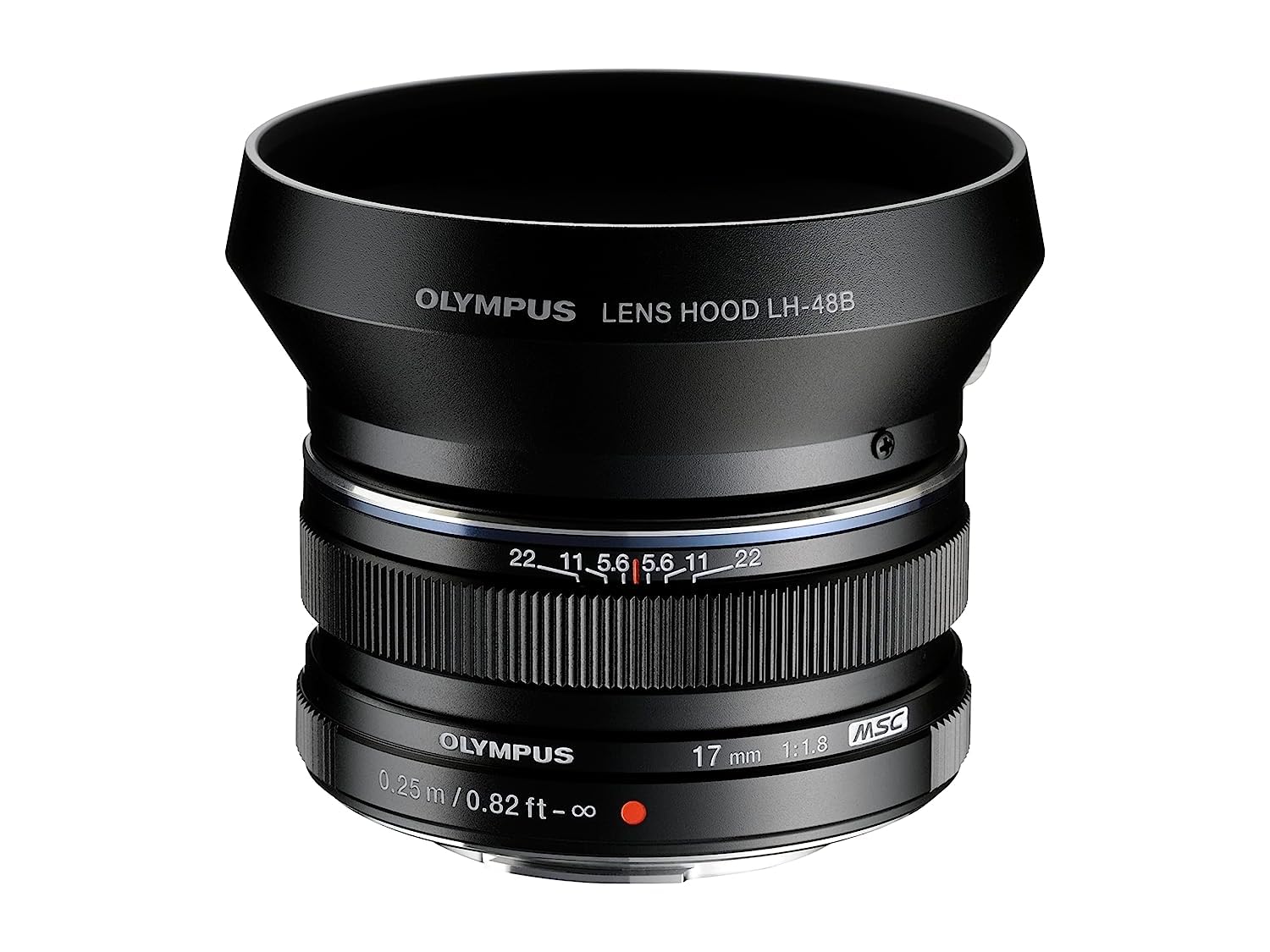 Olympus M.Zuiko 17mm f1.8 (Black) for Olympus and Panasonic Micro 4/3 Cameras - International Version (No Warranty)