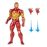 Marvel Hasbro Legends Series 6-inch Modular Iron Man Action Figure Toy, Includes 4 Accessories and 1 Build-A-Figure Part, Premium Design and Articulation