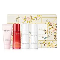 [Upgraded] DONGINBI Korean Red Ginseng Essential Care Set EX, Anti Aging Skin Care Routine Kit - Skin Moisturizing For All Skin Type