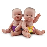 Kanga Care Rumparooz Reusable Baby Doll Diaper Set (2pk) for 10-16 Inch Dolls - tokiCorno & Orchid