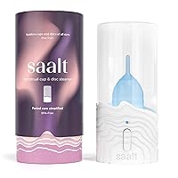 Saalt Steamer - Steam Clean Your Menstrual Cup or Menstrual Disc - Custom Designed by Experts - Automatic Timing, On/Off Switch