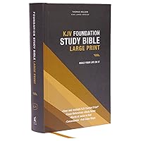 KJV, Foundation Study Bible, Large Print, Hardcover, Red Letter, Thumb Indexed, Comfort Print: Holy Bible, King James Version KJV, Foundation Study Bible, Large Print, Hardcover, Red Letter, Thumb Indexed, Comfort Print: Holy Bible, King James Version Hardcover