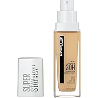 Super Stay Full Coverage Liquid Foundation Active Wear Makeup, Up to 30Hr Wear, Transfer, Sweat & Water Resistant, Matte Finish, Light Tan, 1 Count
