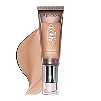 Revlon PhotoReady Candid Glow Moisture Glow Anti-Pollution Foundation with Vitamin E and Prickly Pear Oil, Anti-Blue Light Ingredients, without Parabens, Pthalates, and Fragrances, Medium Beige, 0.75 oz