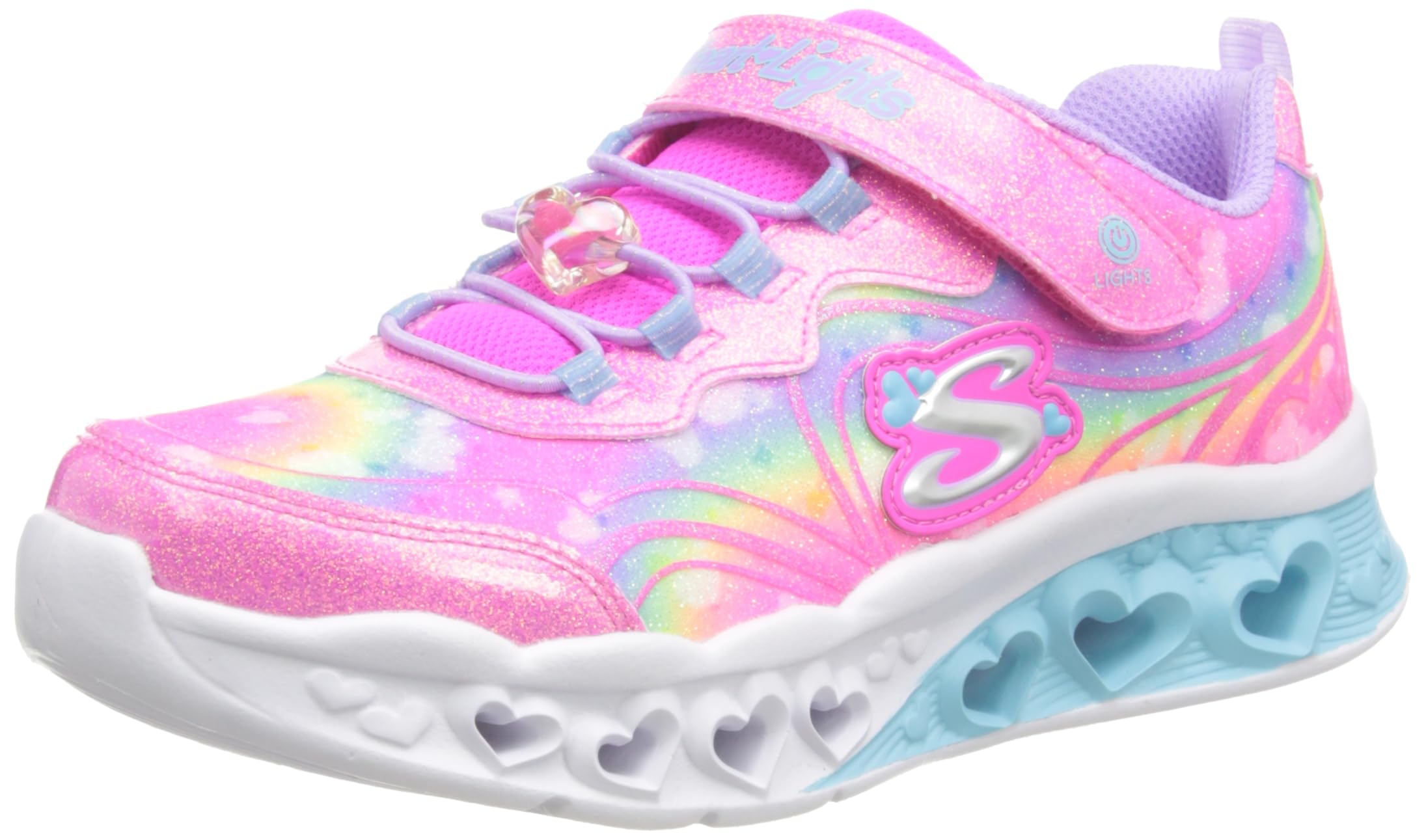 Skechers Unisex-Child Flutter Heart Lights-Groovy Sneaker