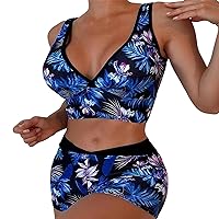 Teen Bikinis for Girls 14-16 Sunflower Swimsuits Top Sexy Push Up Two Piece Swimsuits Vintage Swimsuit Two Pi