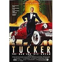 1988 TUCKER THE MAN AND HIS DREAM 12X18 MOVIE POSTER AUTO CAR ACTOR JEFF BRIDGES