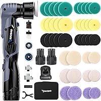 KIMO Cordless Car Buffer Polisher Kit W/1 Hour Fast Charger, 5 Variable  Speeds