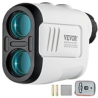 Golf Rangefinder, Laser Golfing Hunting Range Finder, 6X Magnification Distance Measuring, Golfing Accessory with High-Precision Flag Lock, Slope Switch, Continuous Scan