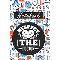 Doctor notebook gift, Doctor Notebook Journal, staff of medical gift, caduceus medical teacher gift, Doctor notebook report: 120 page