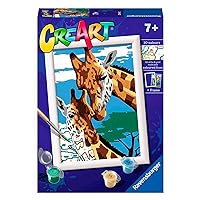 Ravensburger Cute Giraffes Paint by Numbers Kit for Kids - 23615 - Painting Arts and Crafts for Ages 7 and Up
