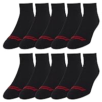 Levi's Mens Socks 10 Pairs Crew Low Cut No Show Quarter Ankle Socks for Men Premium Athletic Men's Socks Size 9-12