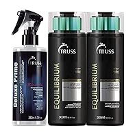 Truss Equilibrium Shampoo and Conditioner Set Bundle with Deluxe Prime Hair Treatment