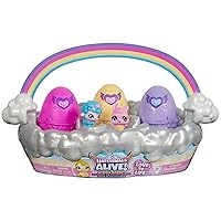 Alive, Spring Basket with 6 Mini Figures, 3 Self-Hatching Eggs, Fun Gift and Easter Toy, Kids Toys for Girls and Boys Ages 3 and up