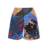 TiaoBug Kids Girls Boys Quick Dry UPF 50+ Beach Shorts Floral Print Swim Trunk Athletic Sports Board Shorts Swimwear