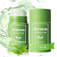 Green Tea Clay Face Mask - Poreless Green Tea Deep Cleanse Moisturizing Blackhead Remove, Purifying Clay Mask Oil Control, Face Mask Skin Care for All Skin Types 2 Pack