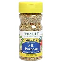 Frontier Salt Free Organic Seasoning, All Purpose, 2.5 Ounce