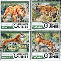 Guinea 12061-12064 (Complete. Issue) unmounted Mint/Never hinged ** MNH 2016 Tiger (Stamps for Collectors) Cats/Big Cats (Lions/Tigers/Leopards ...)