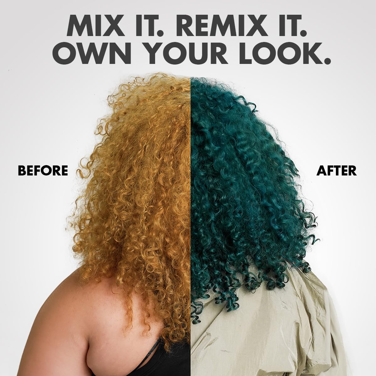Got2b Color Remix, Customizable Semi-Permanent Hair Color, 097 Peacock Teal