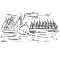 35 PCS ORAL DENTAL EXTRACTION EXTRACTING ELEVATORS FORCEPS