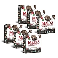 Mary's Gone Crackers Super Seed Crackers, Seaweed & Black Sesame, 5.5 Ounce (Pack of 6), Organic Plant Based Protein, Gluten Free
