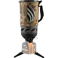 Jetboil Flash Camping and Backpacking Stove System, Portable Propane/Isobutane Burner with Cooking Cup for Outdoor Trips and Hiking Jetboil Flash Camping and Backpacking Stove System, Portable Propane/Isobutane Burner with Cooking Cup for Outdoor Trips and Hiking