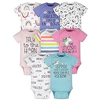 Onesies Brand baby-girls 8-pack Short Sleeve Mix & Match Bodysuits