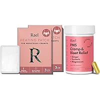 Rael Bundle - PMS Supplement for Women (28 Capsules) & Herbal Heating Patches (Small, 8 Count)