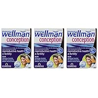 Vitabiotics Three Packs of Wellman Conception