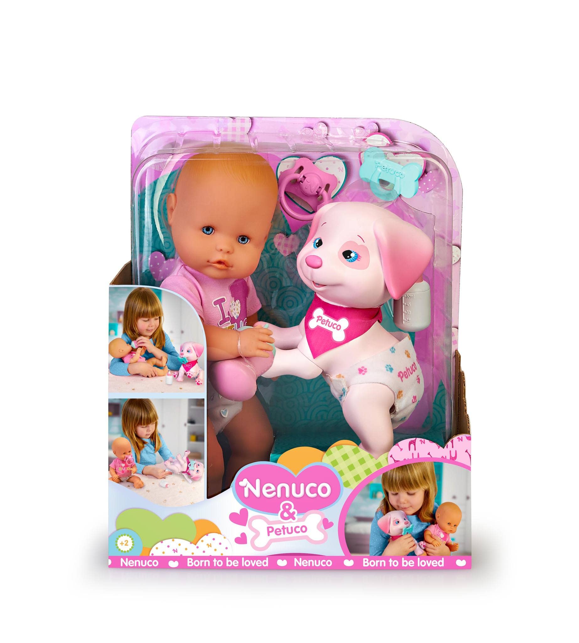 Nenuco & Petuco Baby Doll with Companion Puppy, Accessories for Baby and Puppy, 14
