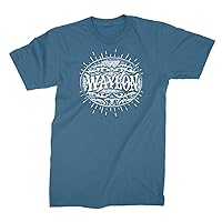 Waylon Jennings Men's Buckle Logo T-Shirt Blue