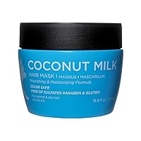 Luseta Coconut Milk Hair Mask 16.9 oz Hydrating Hair Treatment Repair & Restore Damaged Hair, Sulfate Free
