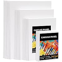 Painting Canvas Panels Multi Pack- 5x7,8x10,9x12,11x14 (9 of Each),Set of 36,100% Cotton Artist Canvas Boards for Painting,Primed White Canvas,for Acrylic,Oil Paint,Wet or Dry Art Media