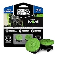 KontrolFreek Call of Duty: Modern Warfare II Performance Thumbsticks for Playstation 4 (PS4) and Playstation 5 (PS5) | 2 High-Rise, Hybrid/Flat | Black/Green