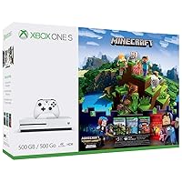 Xbox One S 500GB Console - Minecraft Complete Adventure Bundle [Discontinued] (Renewed)
