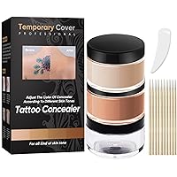 Tattoo Cover Up Makeup Waterproof Tattoo Concealer, Long-Lasting Cover Up Tattoo/Scar/Acne/Vitiligo for Men and Women, Suitable For All Skin Types