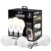 A19 (3 Pack) White LED Smart Light Bulbs, Dimmable, Works with Alexa and Google Home, Requires 2.4GHz WiFi