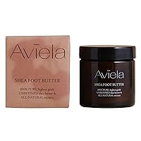 Aviela Shea Butter Foot Cream, Intensely Moisturising, For Dry Feet & Cracked Heels, Vegan & Cruelty Free, 100% Natural, 2.11 oz (60ml)