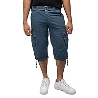 X RAY Men's Belted Cargo Long Shorts 18