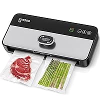 FRESKO Upgraded Fully Automatic Vacuum Sealer, Hands-Free Food Vacuum Sealer without Flipping the Lid, Easy-to-Use Touch Operation with Visual Progress Bar, ETL Certified (Silver)
