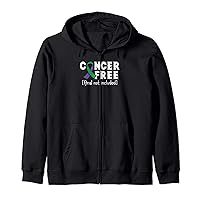 Cancer Free2- Anal Cancer Awareness Supporter Ribbon Zip Hoodie