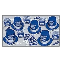 Beistle New Years Hats, One Size, Blue/Silver