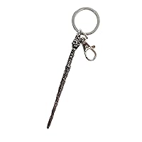 Harry Potter Death Eater Wand Pewter Key Ring Key Accessory, Silver