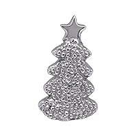 MARIPOSA DOTTY CHRISTMAS TREE NAPKIN WEIGHT | SILVER | BRILLANTE | GIFTS | NAPKIN WEIGHTS | RECYCLED SANDCAST ALUMINUM | HANDMADE IN MEXICO
