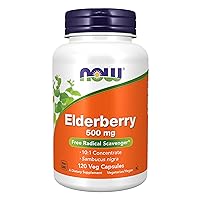 Supplements, Elderberry (Sambucus nigra)500 mg, 10:1 Concentrate, 120 Veg Capsules