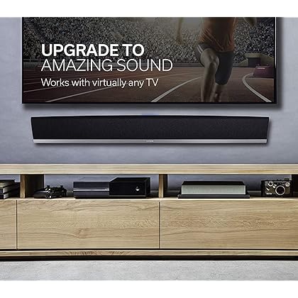 Denon DHT-S716H Home Theater Soundbar | TrueHD Surround Sound | Bluetooth, HEOS & Amazon Alexa Compatible | Quick Setup - All Cables Included | Black